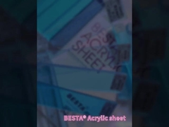 SGS แผ่นอะคริลิคสีเหลือง วัสดุ PMMA แผ่นอะคริลิคสีหลายสี