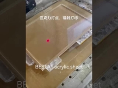 PMMA กระดาษแอคริลิกใส มีเนื้อเยื่อใส ขนาด 6 มม เมล็ดหิน