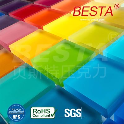 PMMA Plexiglass Double Layer Acrylic Sheet สําหรับสถานที่ทํางานสํานักงาน